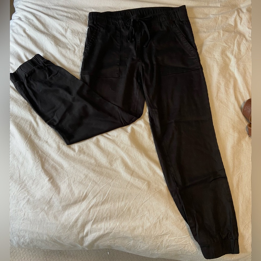 Buffalo black pants with elastic cuffs